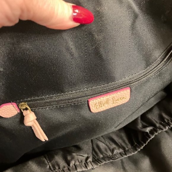 NWT! ELLIOTT LUCCA -Vegan Leather Woven Tote -"Blush Woven"-13"Hx20"Wx8"D +SCARF - Picture 13 of 16